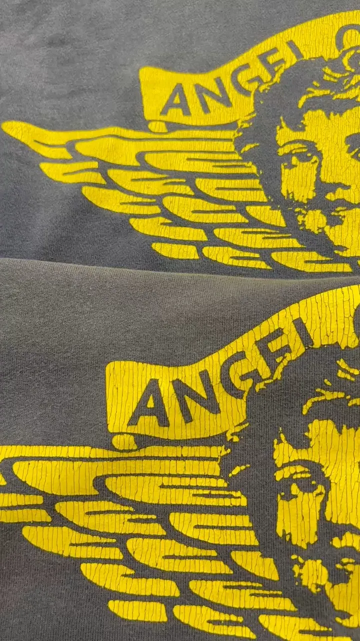 Proofing vs original SAINT M×××××× ANGEL HOODIE/NAVY Angel Reborn Blue Hoodie Washed Blue S-XL